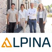 Logo Alpina (voorheen De Leeuw Makelaardij)